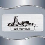 Pločica za vrata Kraljevo trg