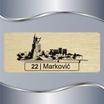 Pločica za vrata Kraljevo trg - Slika 3