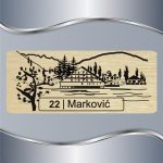 Pločica za vrata Borsko jezero