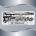 Pločica za vrata Bor