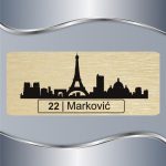 Pločica za vrata Pariz - Slika 3
