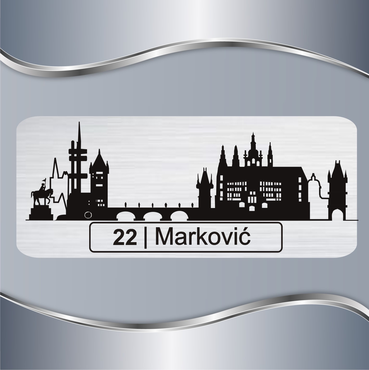 03.88.1-Prag-panorama Pločica za vrata Prag panorama - Slika 1