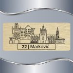 Pločica za vrata Prag znamenitosti - Slika 4