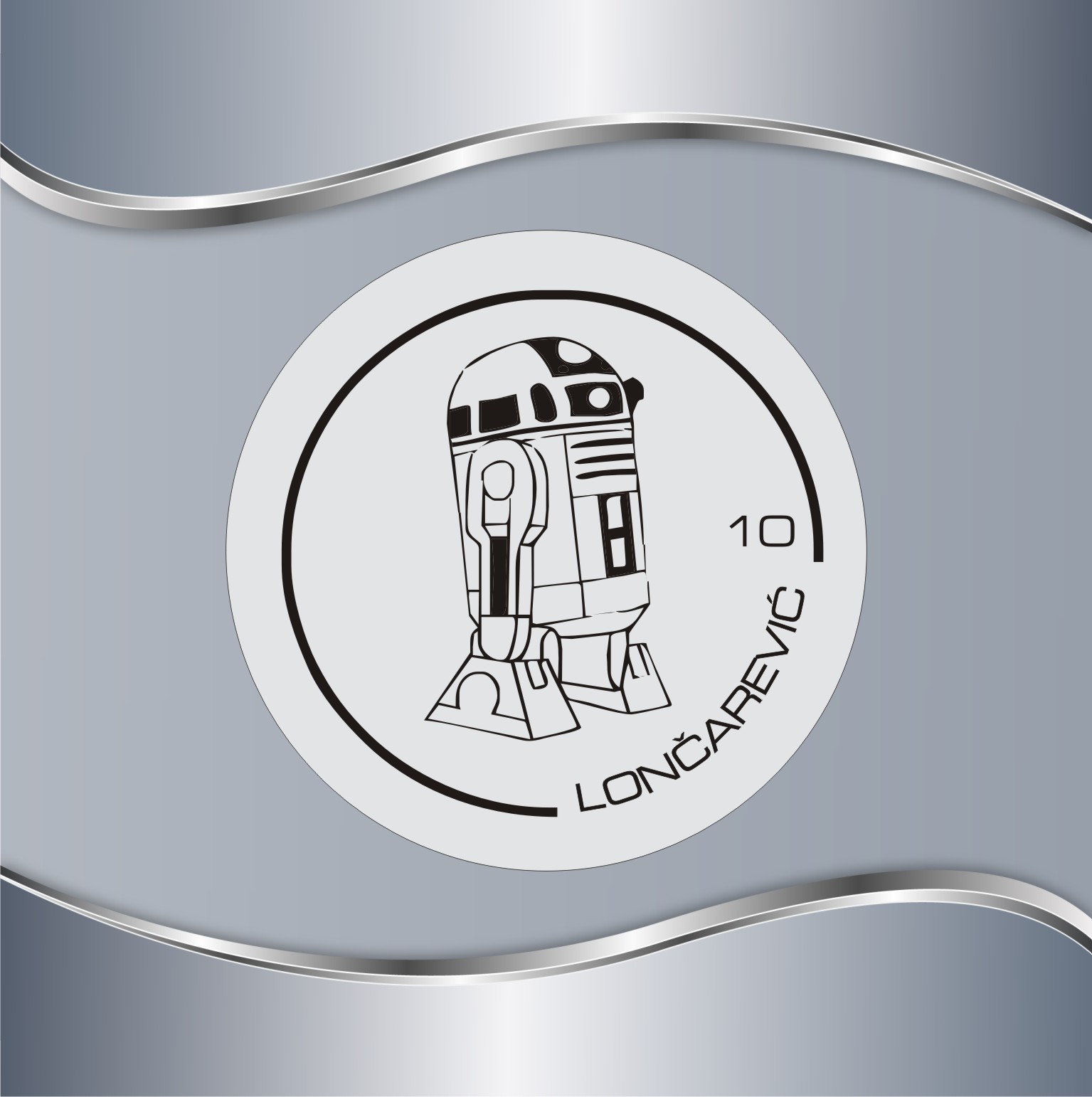 07.03.1-R2-D2 Pločica za vrata R2 D2 - Slika 1
