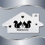 Pločica za vrata Veverice