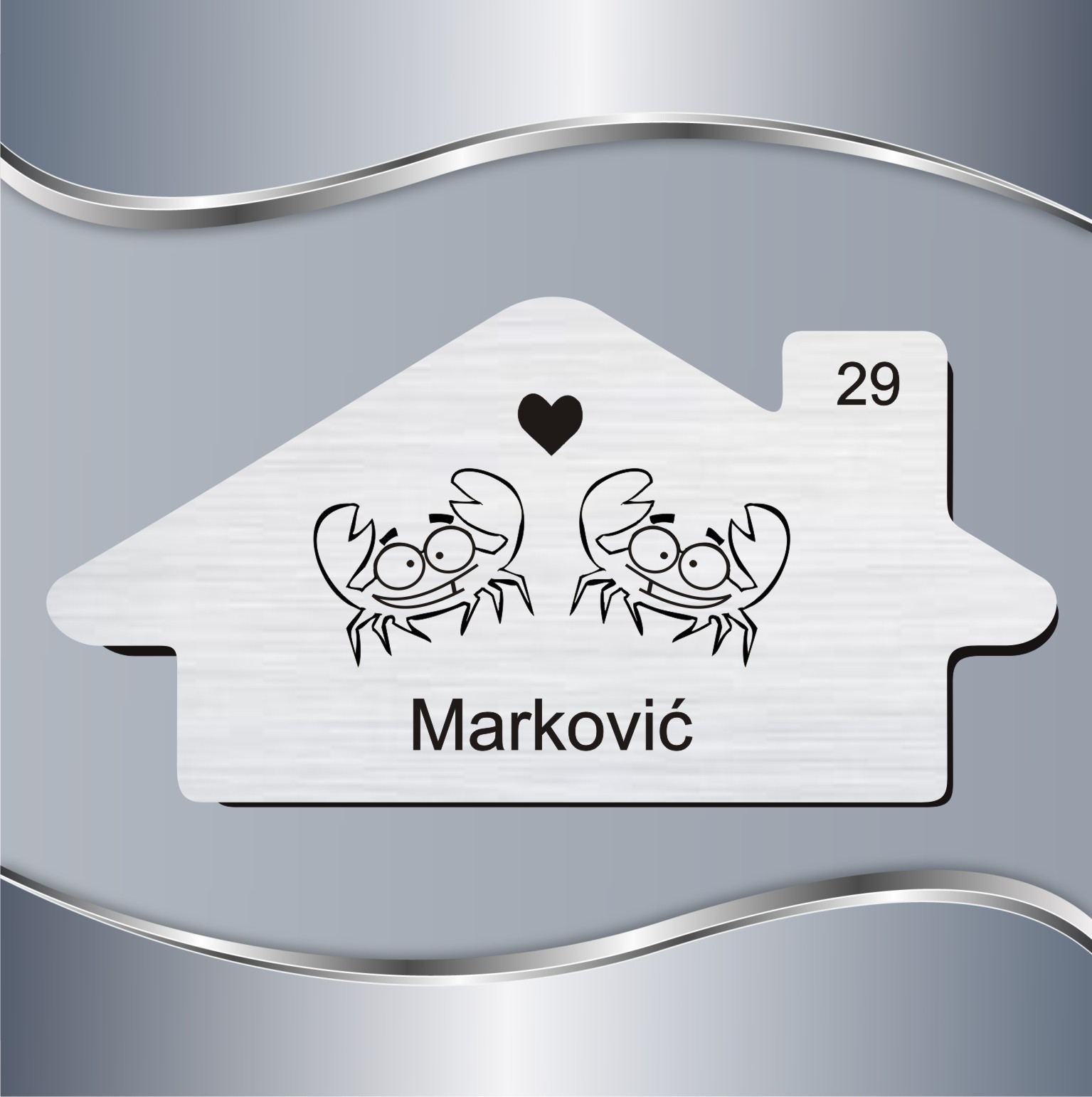 62.16.1-Rakovi Pločica za vrata Rakovi - Slika 1