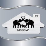 Pločica za vrata Slonovi - Slika 2