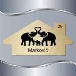 Pločica za vrata Slonovi - Slika 4