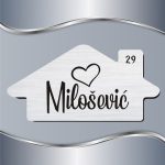 Pločica za vrata Heart - Slika 2