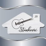 Pločica za vrata Gitara - Slika 2