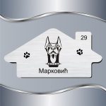 Pločica za vrata Doberman pinčer - Slika 2