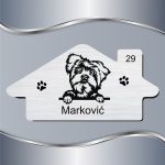 Pločica za vrata Jorkširski terijer 3