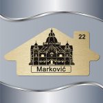 Pločica za vrata Subotica sinagoga - Slika 3