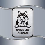 Tabla Čuvaj se psa - Akita - Slika 3