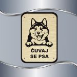 Tabla Čuvaj se psa - Akita - Slika 6