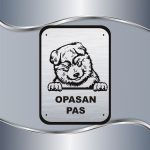 Tabla Čuvaj se psa - Aljaski malamut - Slika 2