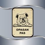 Tabla Čuvaj se psa - Briselski grifon - Slika 2