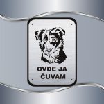 Tabla Čuvaj se psa - Border koli - Slika 4
