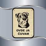 Tabla Čuvaj se psa - Border koli - Slika 5