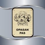 Tabla Čuvaj se psa - Bolonjski pas - Slika 3