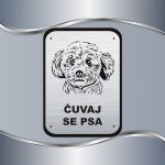 Tabla Čuvaj se psa - Bolonjski pas - Slika 5