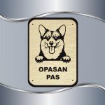 Tabla Čuvaj se psa - Velški korgi - Slika 2