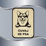 Tabla Čuvaj se psa - Velški korgi - Slika 6