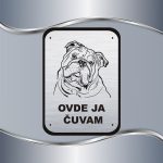 Tabla Čuvaj se psa - Engleski buldog - Slika 4