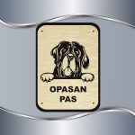 Tabla Čuvaj se psa - Engleski mastif - Slika 2