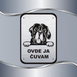 Tabla Čuvaj se psa - Engleski mastif - Slika 4