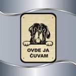 Tabla Čuvaj se psa - Engleski mastif - Slika 5
