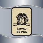 Tabla Čuvaj se psa - Engleski mastif - Slika 6