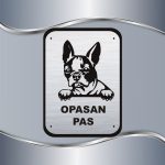 Tabla Čuvaj se psa - Francuski buldog