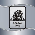Tabla Čuvaj se psa - Irski seter - Slika 2