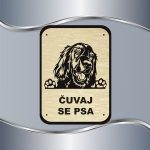 Tabla Čuvaj se psa - Irski seter - Slika 6