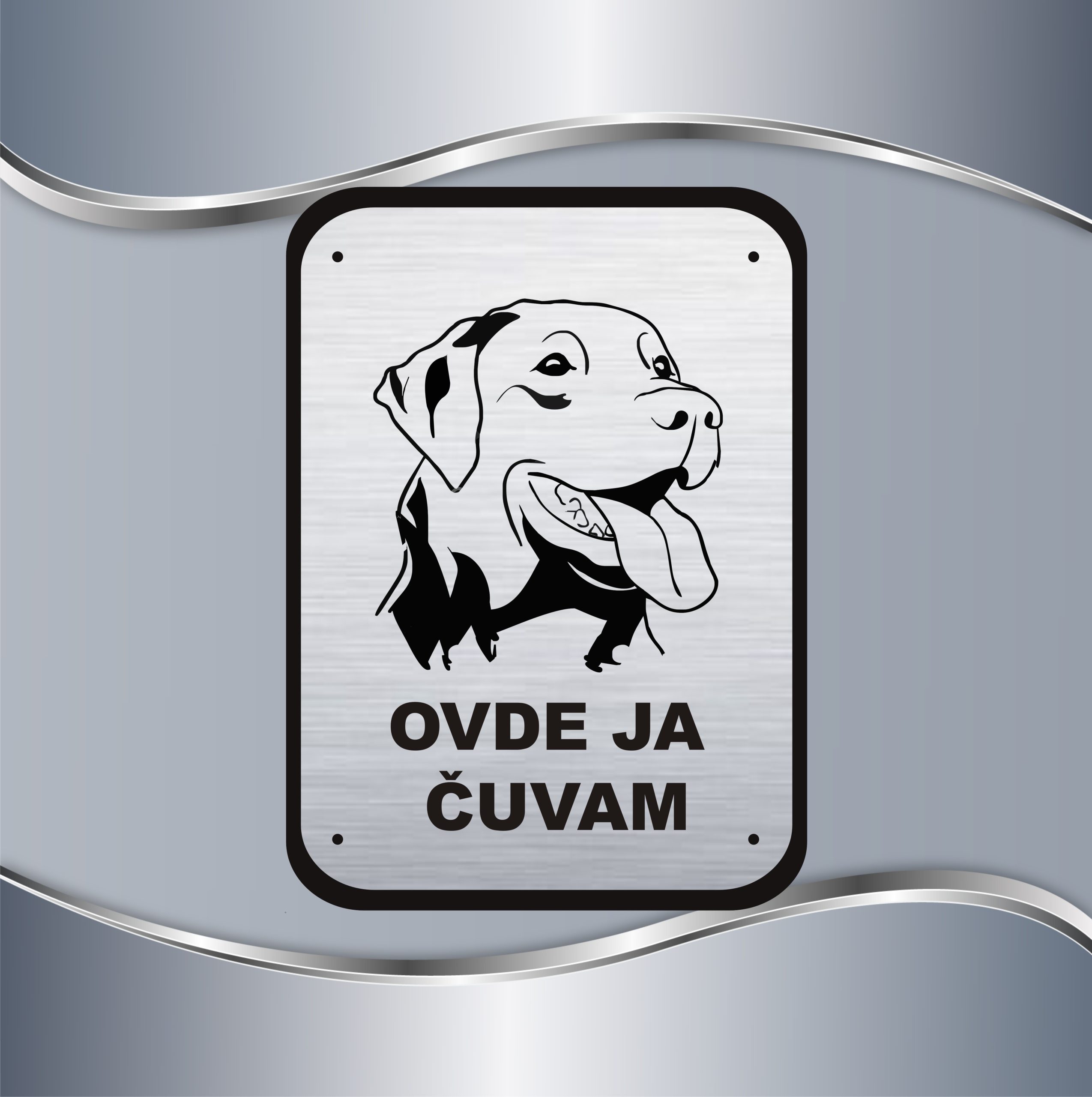 17.50.2-S-TABLA-Labrador Tabla Čuvaj se psa - Labrador - Slika 1