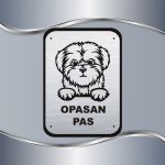 Tabla Čuvaj se psa - Maltezer - Slika 2