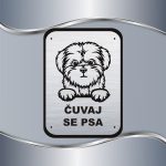 Tabla Čuvaj se psa - Maltezer - Slika 6