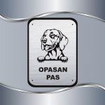 Tabla Čuvaj se psa - Mađarska vižla - Slika 2