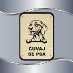 Tabla Čuvaj se psa - Mađarska vižla - Slika 6