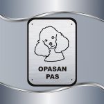Tabla Čuvaj se psa - Pudla - Slika 2