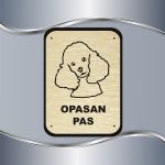Tabla Čuvaj se psa - Pudla - Slika 3