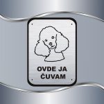 Tabla Čuvaj se psa - Pudla - Slika 4