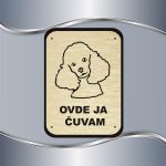Tabla Čuvaj se psa - Pudla - Slika 5