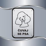 Tabla Čuvaj se psa - Pudla - Slika 6