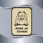 Tabla Čuvaj se psa - Samojed - Slika 5