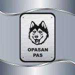 Tabla Čuvaj se psa - Haski - Slika 2