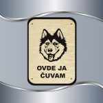 Tabla Čuvaj se psa - Haski - Slika 4