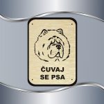 Tabla Čuvaj se psa - Čau čau - Slika 6