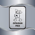 Tabla Čuvaj se psa - Šnaucer - Slika 2